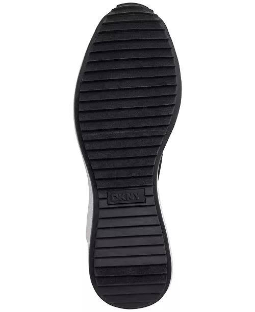 DKNY Black Man‑Made Wedge Sneakers 8.5M NIB MSRP $129