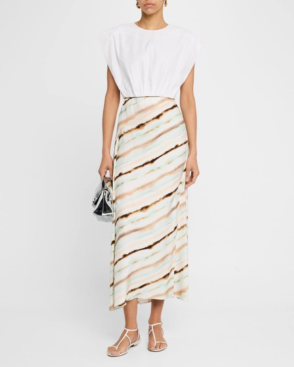 A.L.C. Billie Cap-Sleeve Top White XS NWT Cotton Boxy Blouse Minimalist