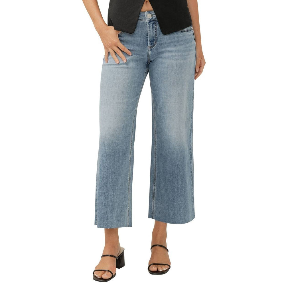 Silver Jeans Women’s Ankle Wide‑Leg Jeans West End 31 NWT $97