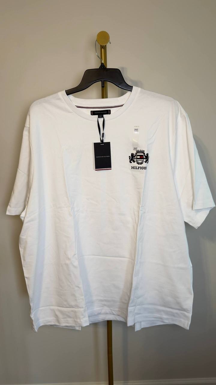 Tommy Hilfiger Regular Fit T‑Shirt White 5XL NWT $59.50