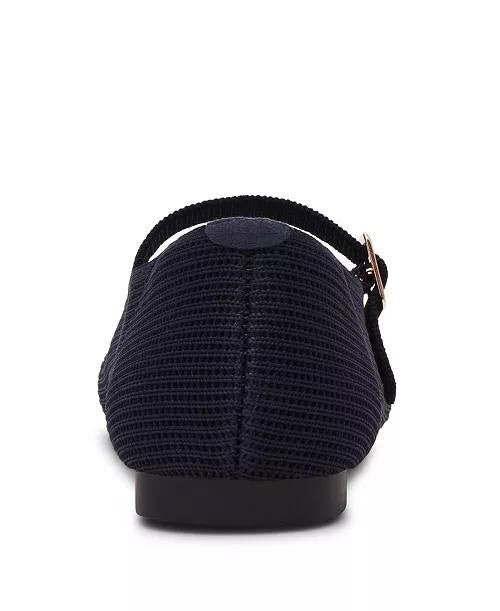 Anne Klein Mary Jane Flats Navy 10 M New $79.00