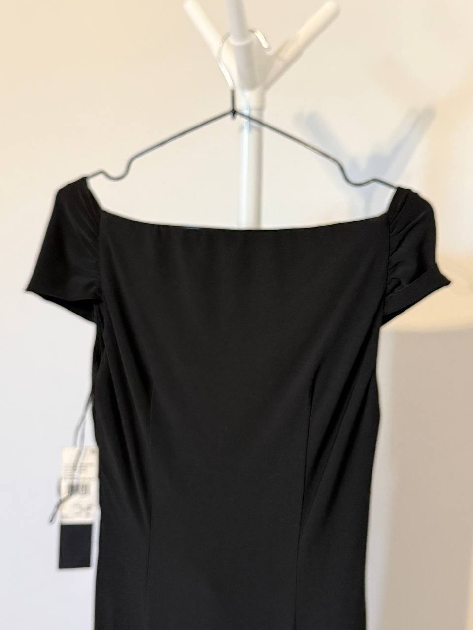 Adrianna Papell Matte Jersey Long Black Dress – Size 6 – NWT – $229