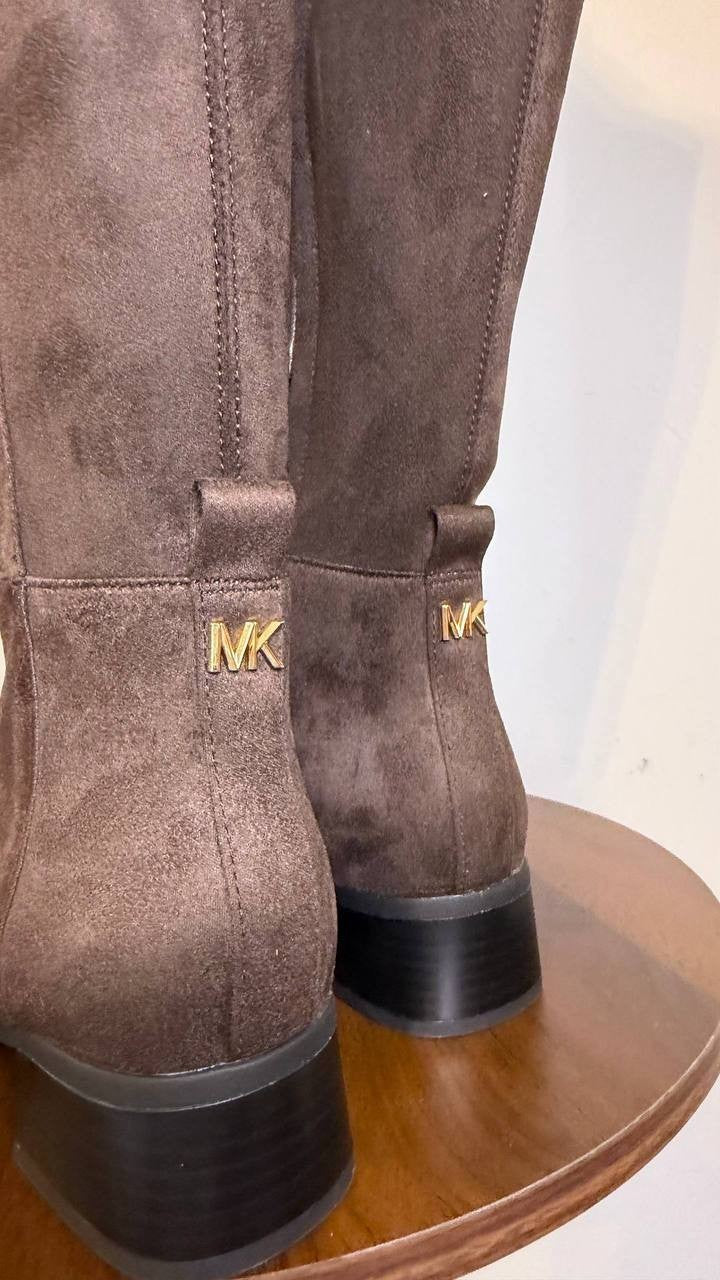 Michael Michael Kors Tall Boots 7.5W Chocolate Faux Suede New in Box MSRP $175