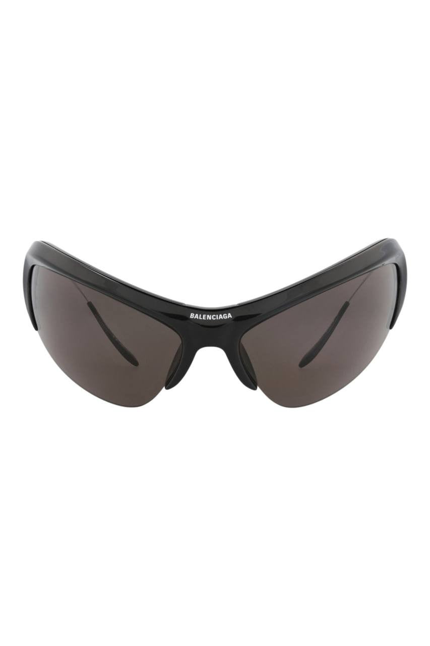 Balenciaga Shield Sunglasses Black/Silver/Grey OS NWOT $840.00