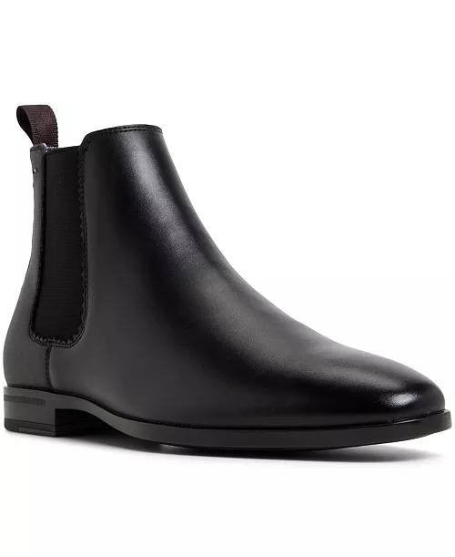 Ted Baker London Black Leather Slip‑On Boots 8M NIB MSRP $190