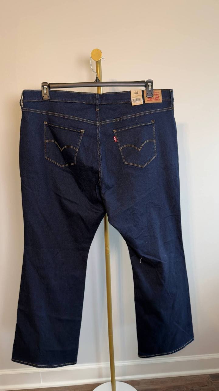 Levi’s 315 Shaping Bootcut Jeans Plus Size Dark Blue 24W NWT $75