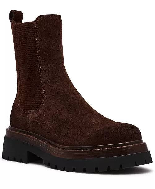 Steve  Madden  Chelsea  Booties  Brown  Suede  6.5  New  With Box  $149