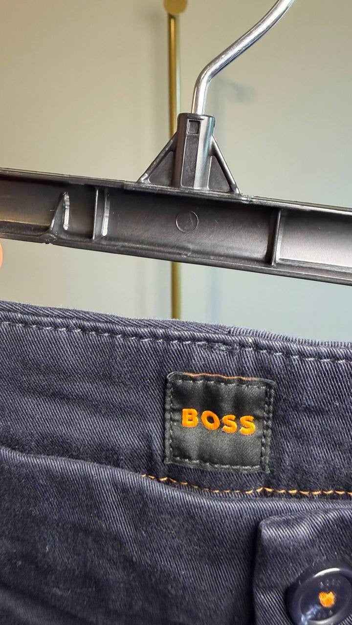 BOSS Taggie High Rise Tailored Shorts Dark Blue 12 NWT $128
