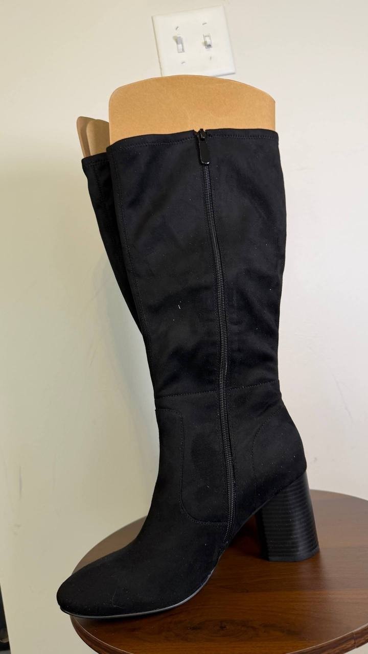 Style & Co Lyyric Snip Toe Block Heel Boots Black Women’s 9M NWB $89.90