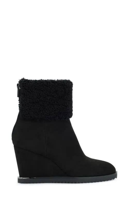 DKNY Black Synthetic Wedge Booties 8M New in Box MSRP $99