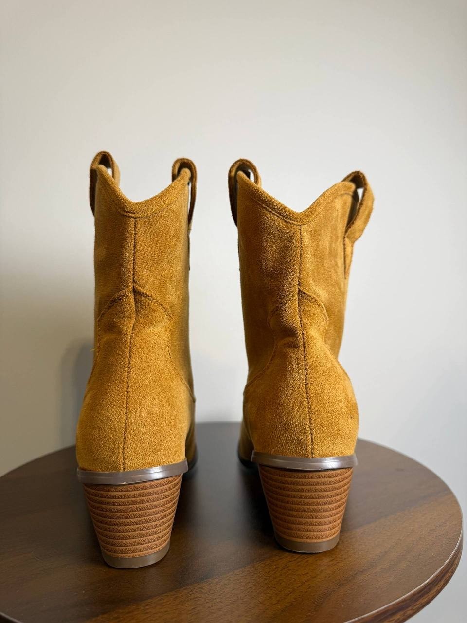 French Connection Carrie Western Boots–Cognac–Size 7.5–Faux Leather–New i Box