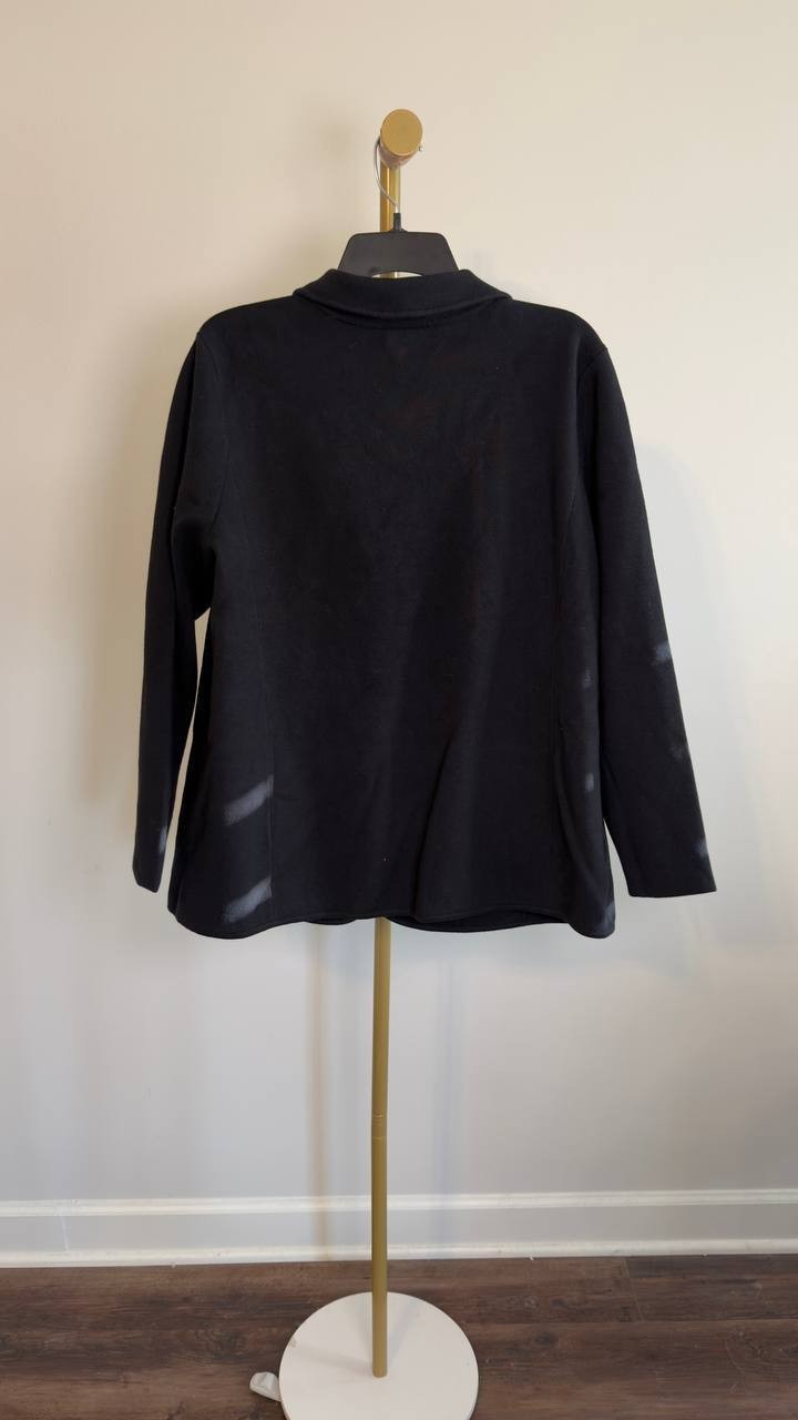 Lauren Ralph Lauren Combed Cotton Blazer Black 1X NWT $225