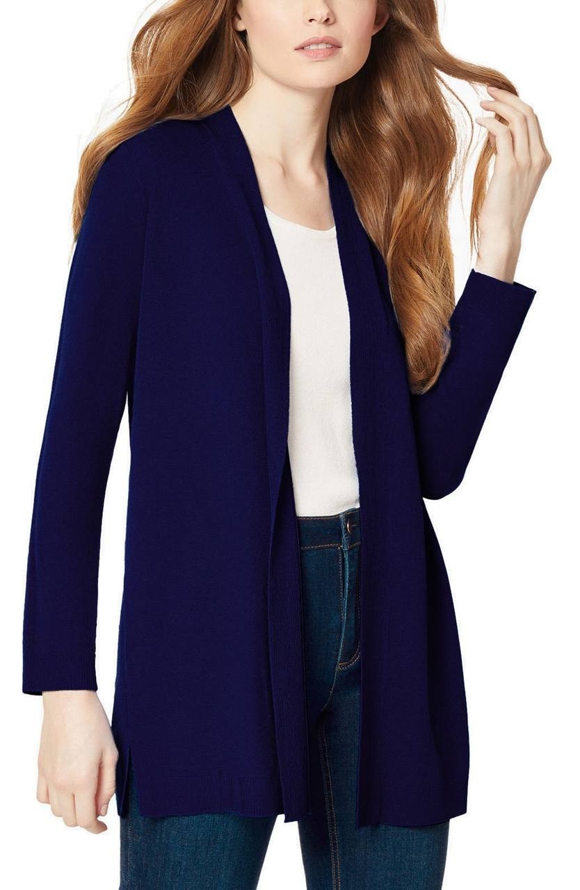 Jones New York Open‑Front Cardigan – Blue – Size L – NWT – $89.50