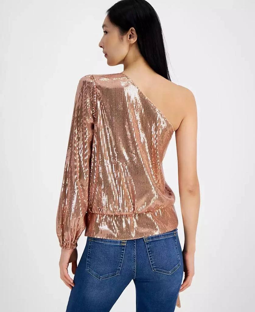 INC International One-Shoulder Sequined Top Size M NWOT $79.50 – Party Chic