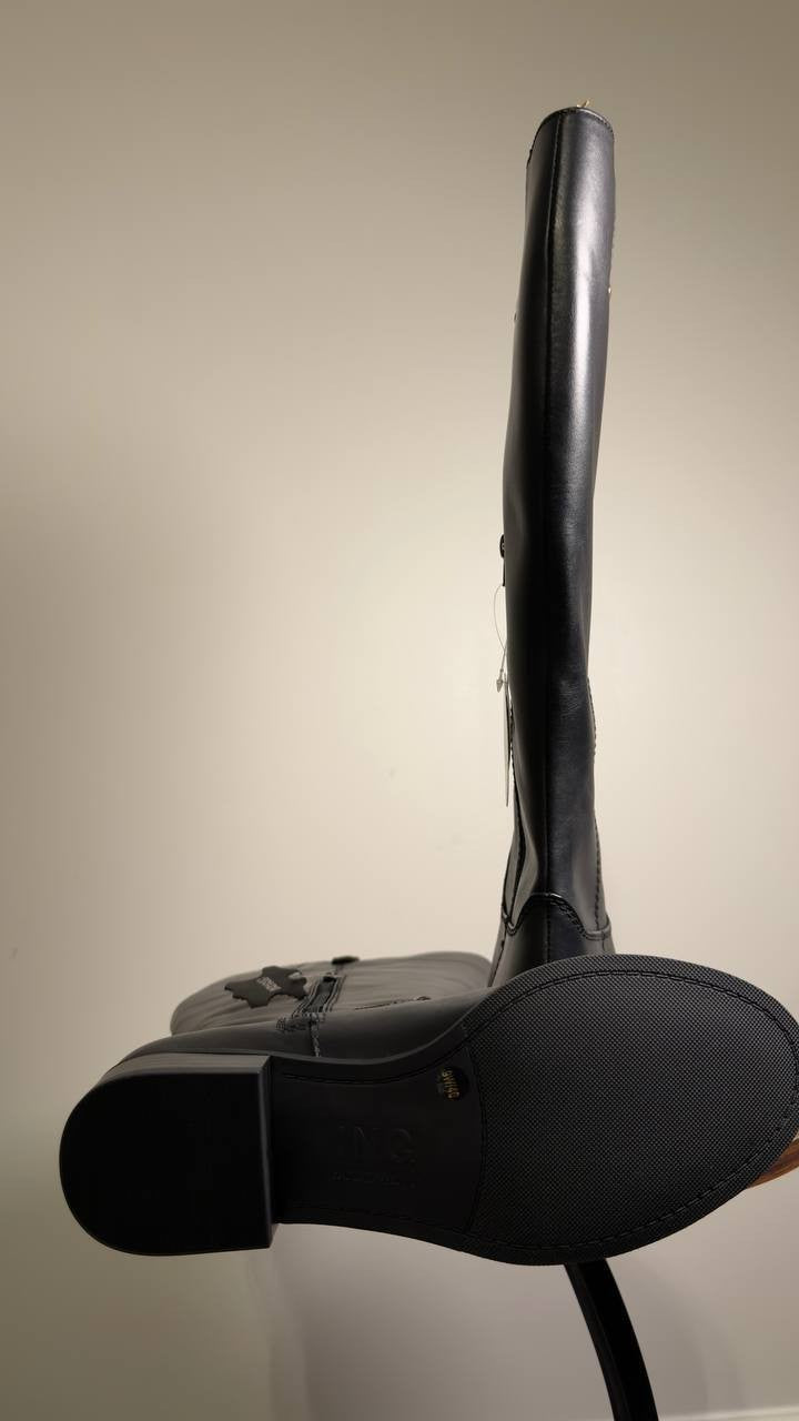 I.N.C.  Riding  Boots  Black  Leather  9W  XWC  New  $189.90