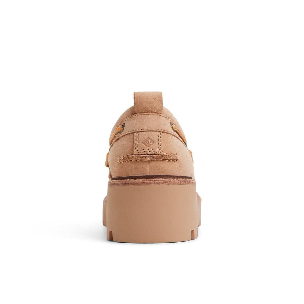Sperry Authentic Original Boat Shoes 7 Tan Leather Lug Sole 2‑Eye NIB msrp$140