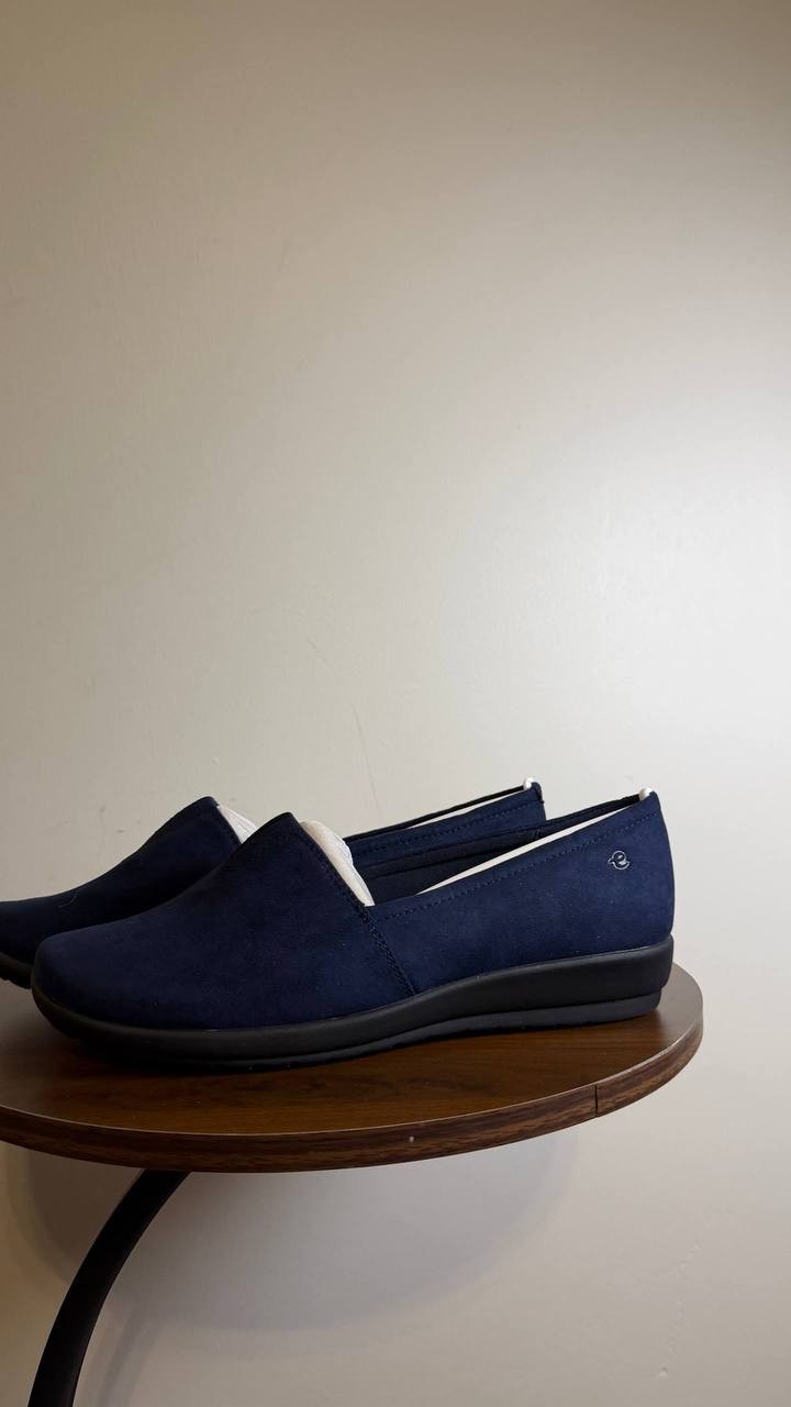 Easy Spirit Flats 9W Dark Blue Slip-On Comfort Shoes New