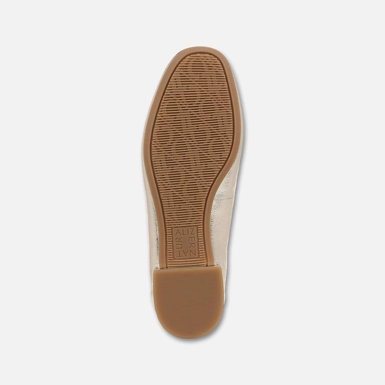 Naturalizer Jordyn Loafer Champagne 7.5W Leather Comfort Slip‑On $125 NWOB