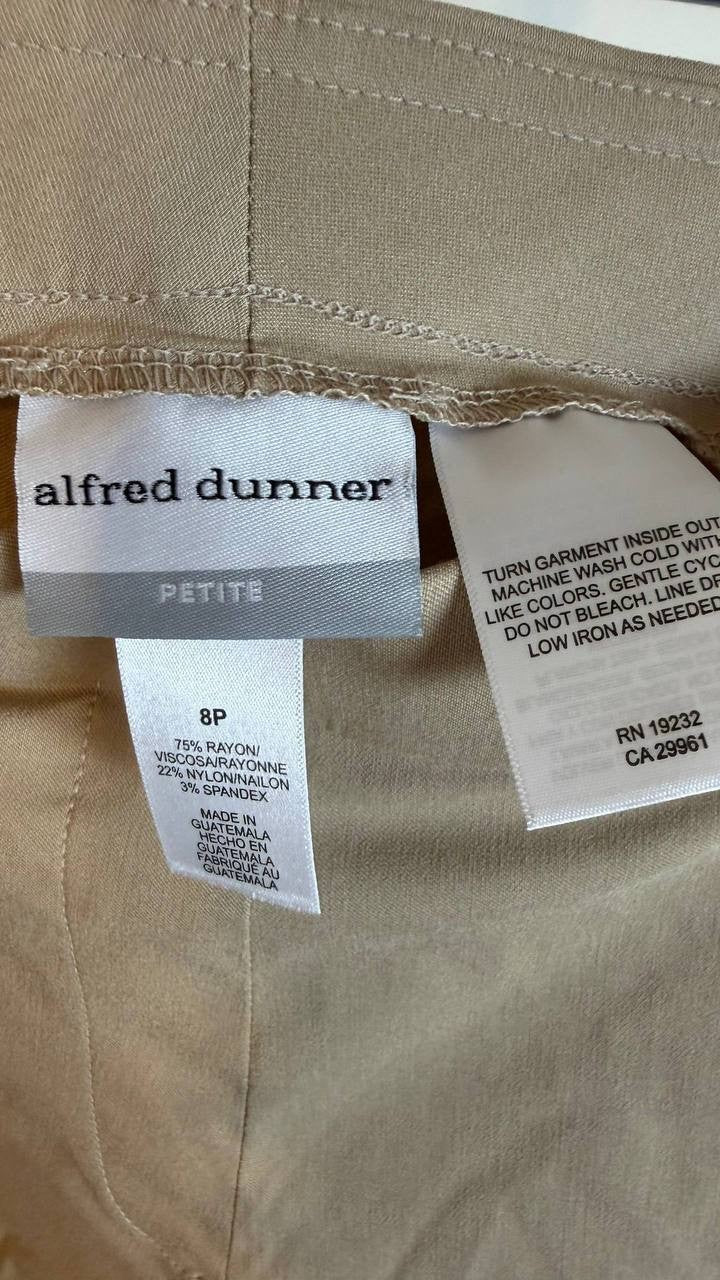 Alfred Dunner Women’s Classic Allure Stretch Pants White Size 8P NWT $49.50
