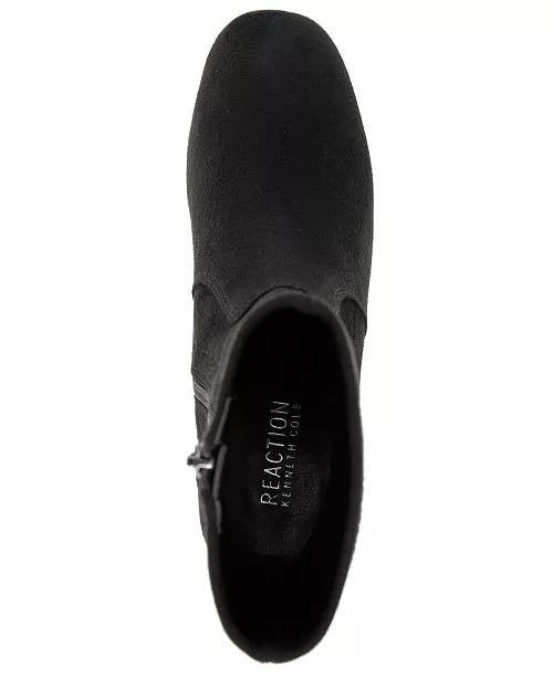 Kenneth Cole Reaction Roxy Dress Booties Black 9.5M Block Heel $99 NWB