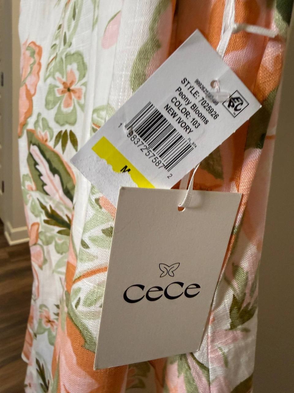CeCe A‑Line Short V‑Neck Dress – Size M – NWT