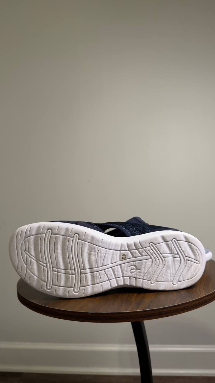 Easy  Spirit  Traciee  Flat  Sandals  Navy  10  M  NWT  $69