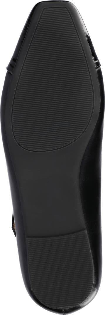 Journee Collection Thea T‑Strap Flats–Black–Size 11W–Faux Leather–New in Box