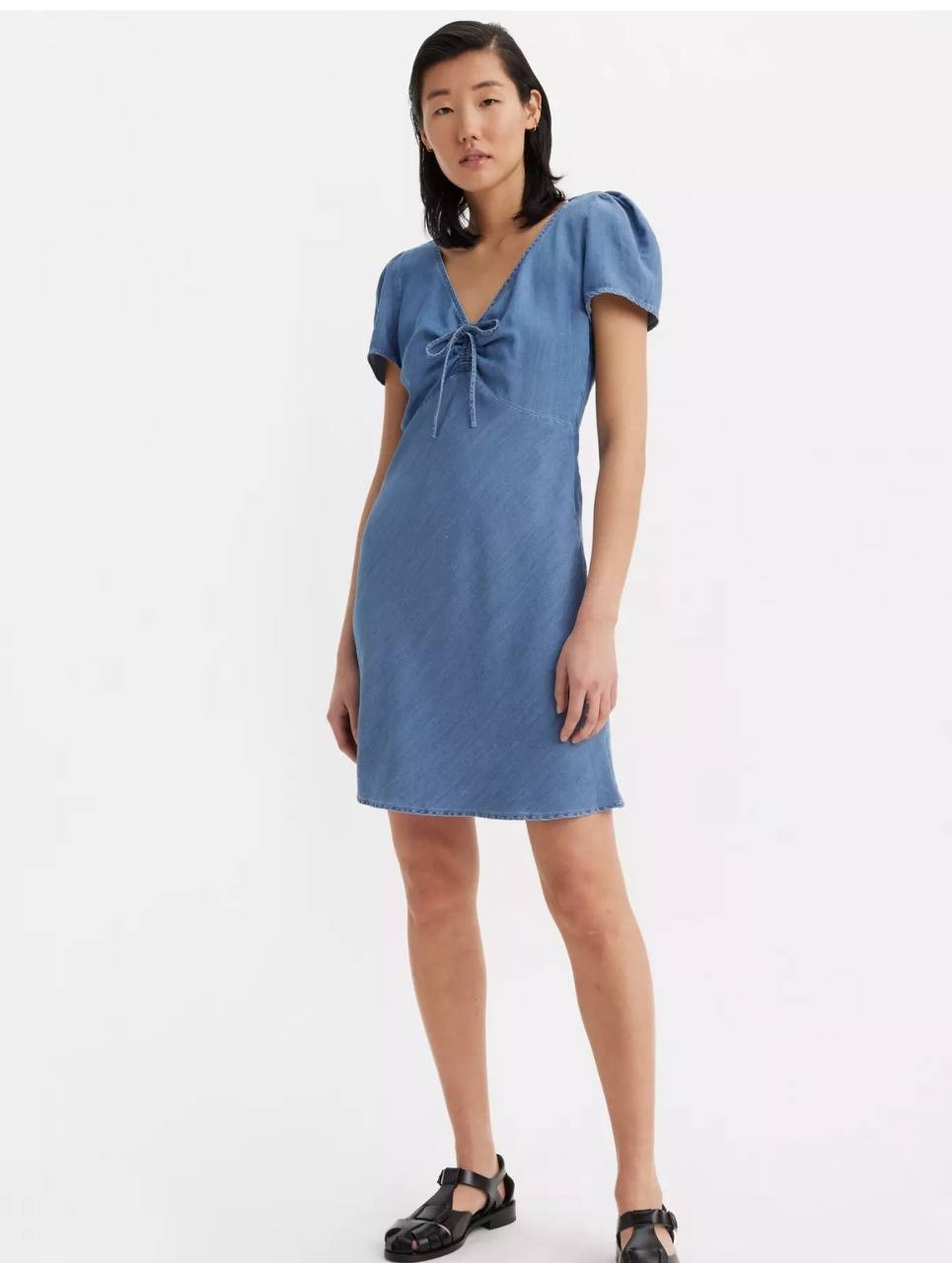 Levi's Delray Denim Mini Dress - Blue, Short Sleeve, Women's Size S, NWT