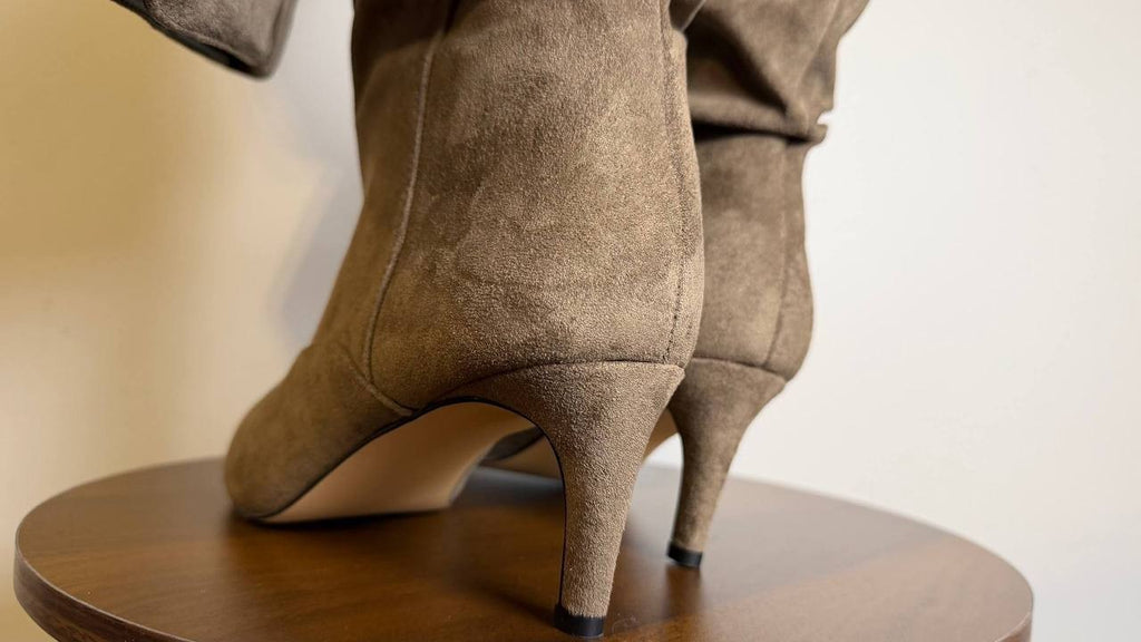 Madden Girl Stassi Boots 8.5 Brown OTK Slouchy Stiletto NIB msrp$110