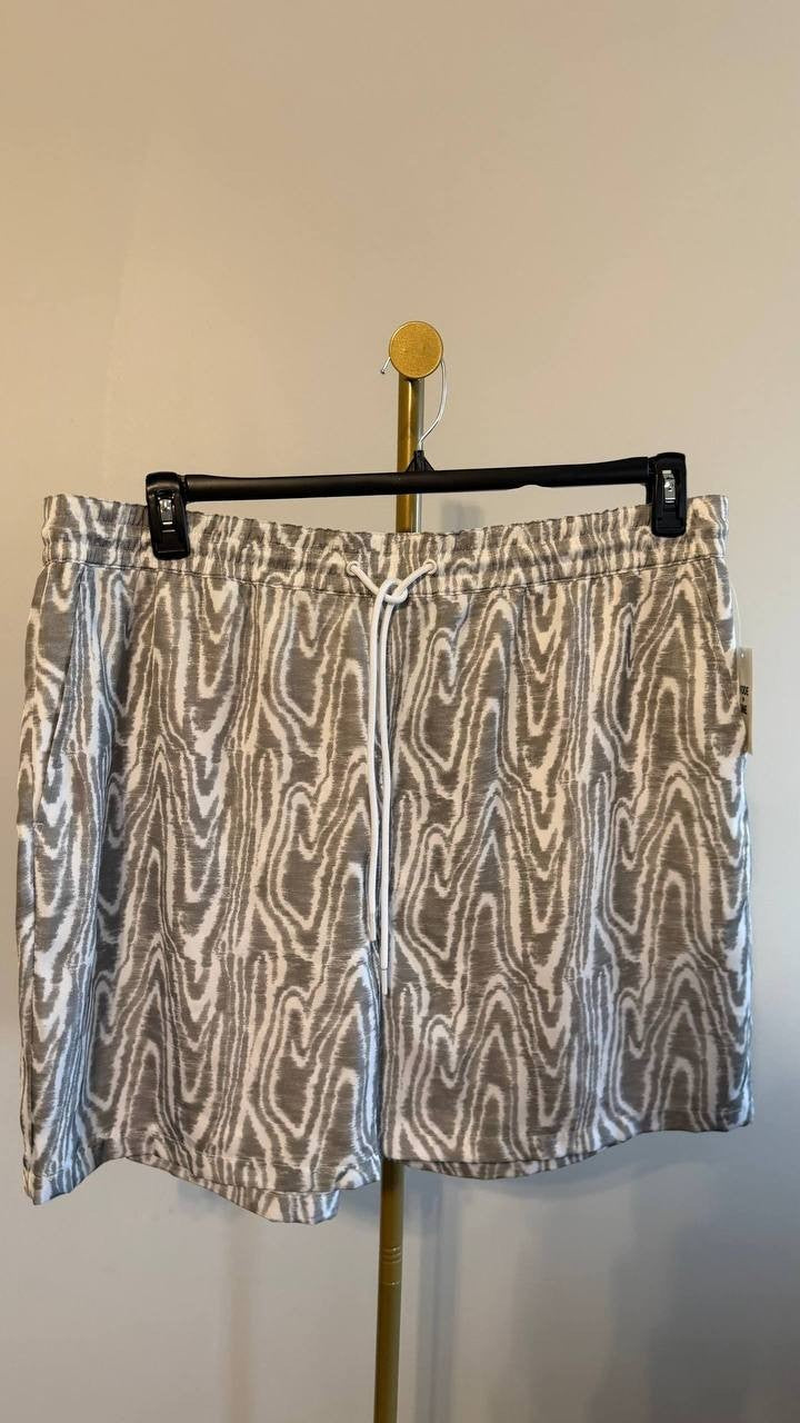 Mode of One Men’s Geo‑Print Twill Shorts Relaxed Fit XXL $49.50 NWT