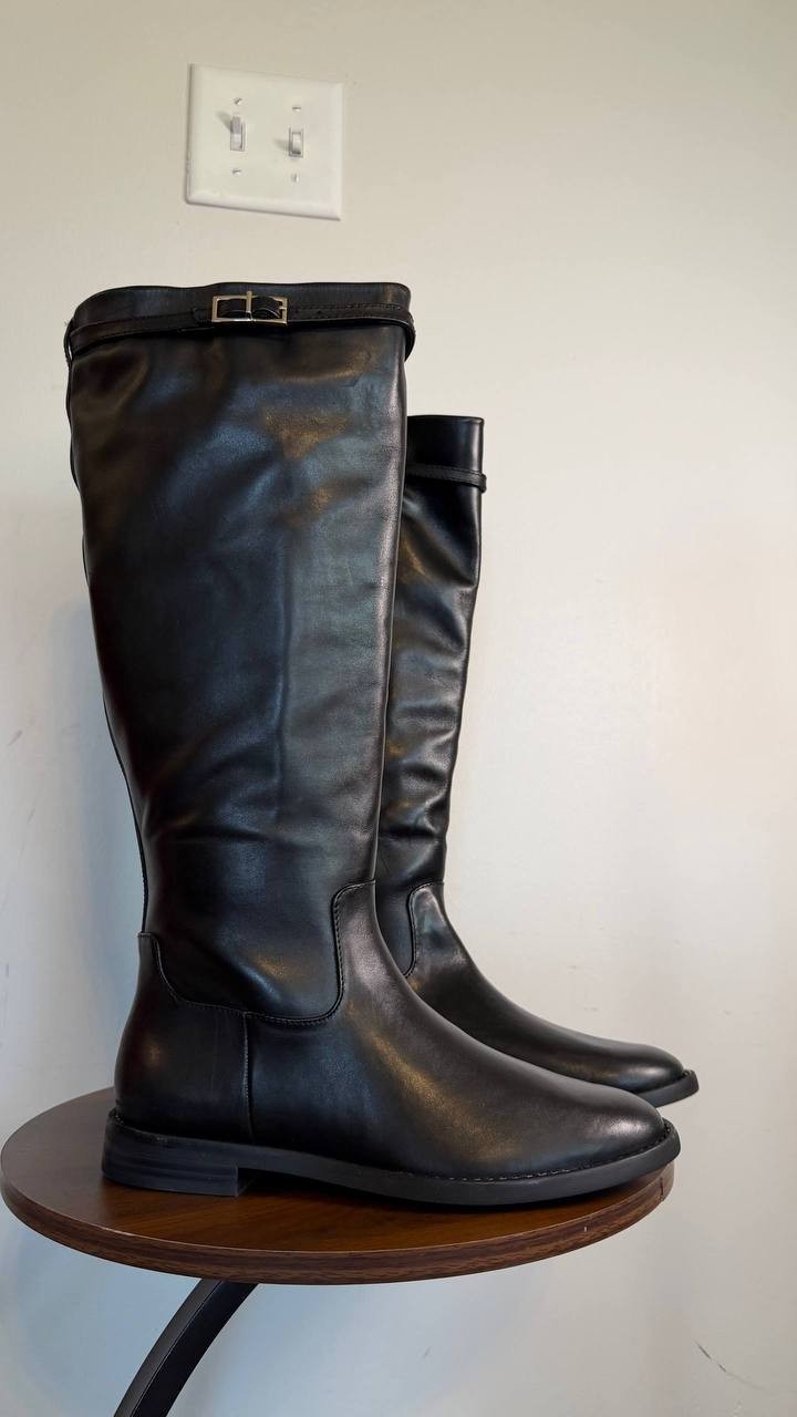 INC Britta Women’s Riding Boots Black 8.5M Leather $189.90 NWB