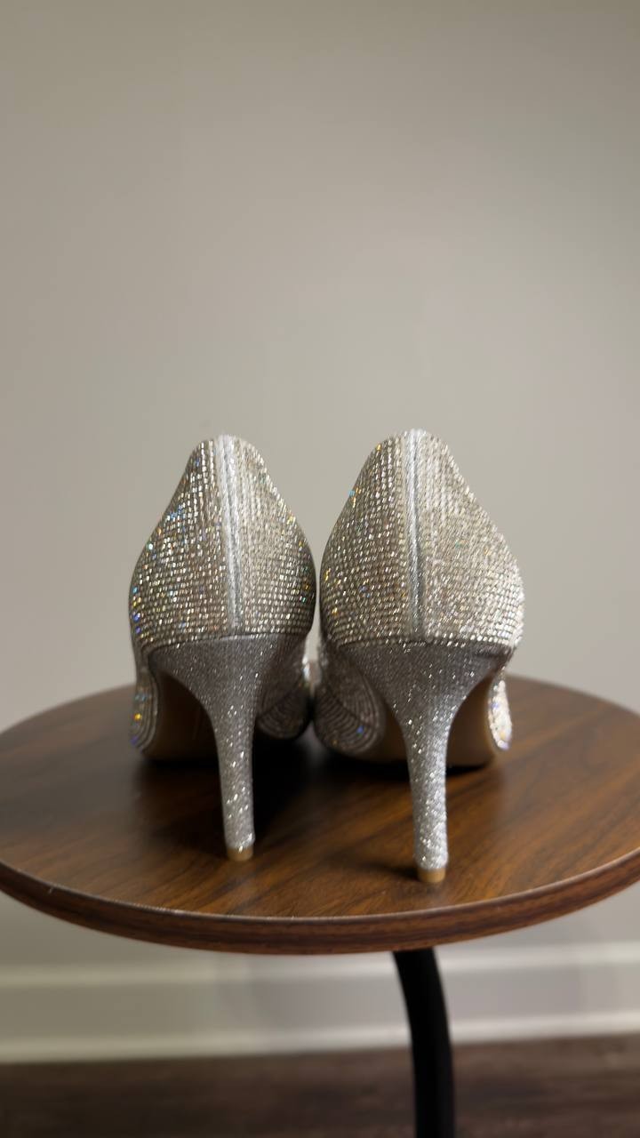 I.N.C.  International  Concepts   Pumps  Silver  Crystal  9.5M  New  $89.90