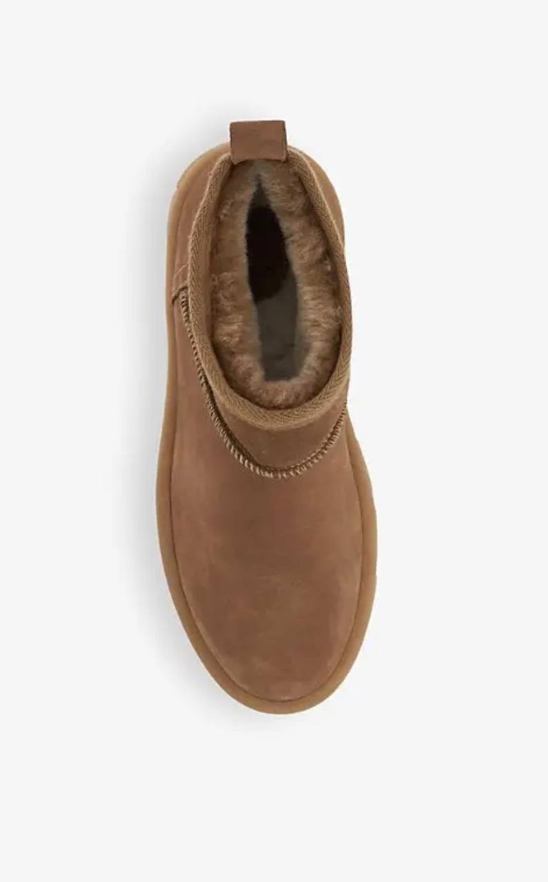 White Mountain Faux Fur Booties Chestnut 6.5 New $69.00