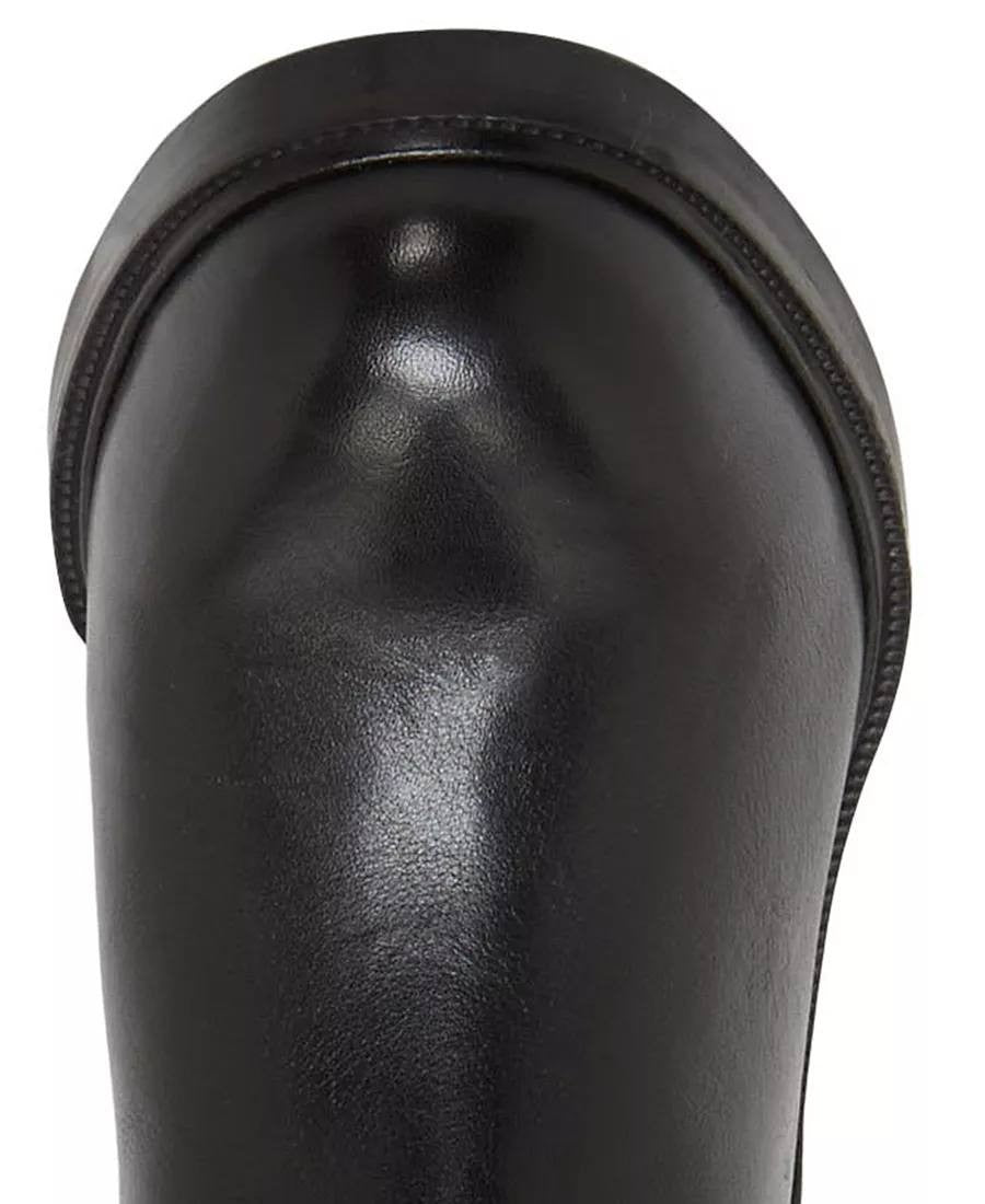 Vince Camuto Adria Boots 9M Black Leather Knee‑High Riding NIB msrp$259
