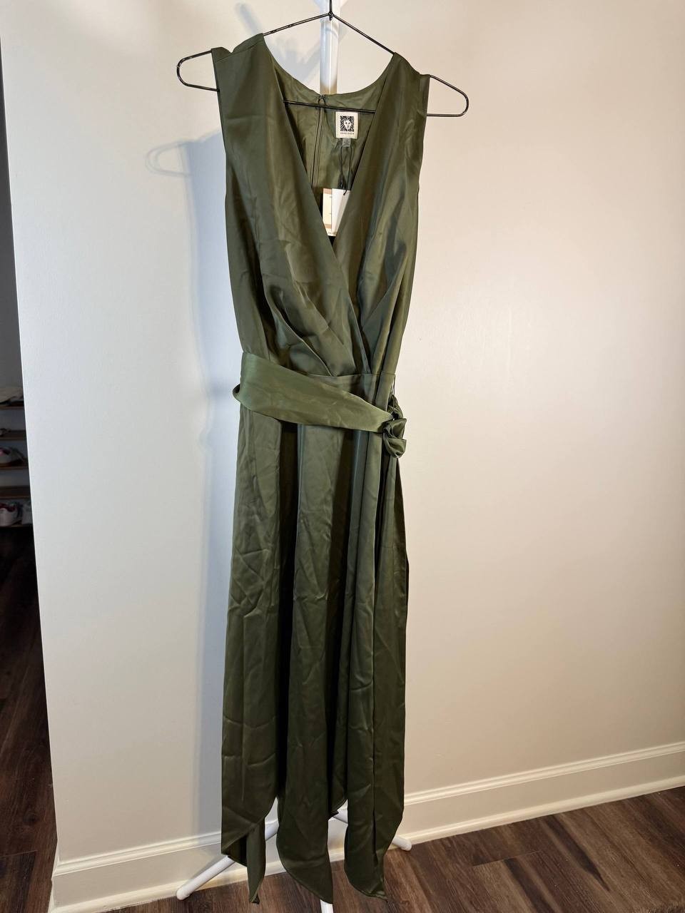 Anne Klein “Montreal” Satin Midi Dress – Size 12 – NWT – $129