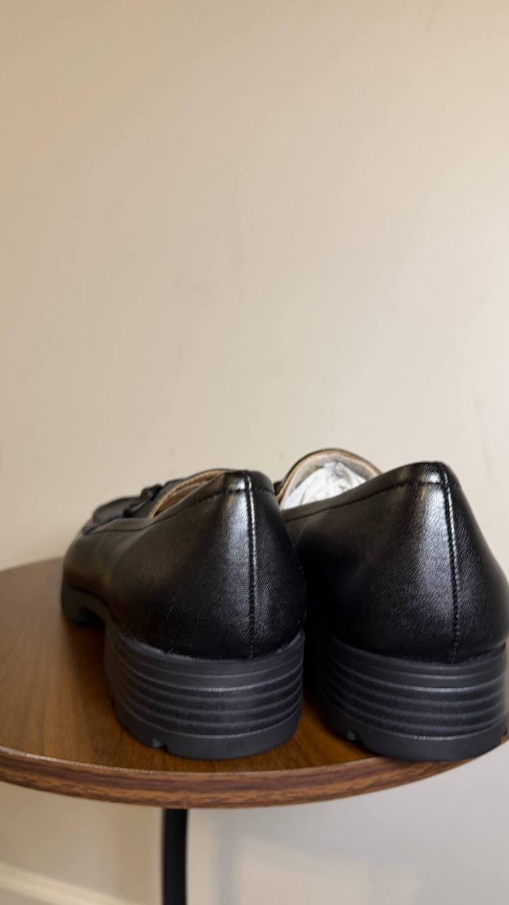LifeStride Black Faux Leather Loafers 11M NIB MSRP $89.99