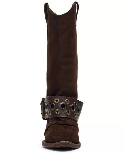 Steve  Madden  Ashwood  Western   Boots  Brown  Suede  6  New  in  Box  $189.95