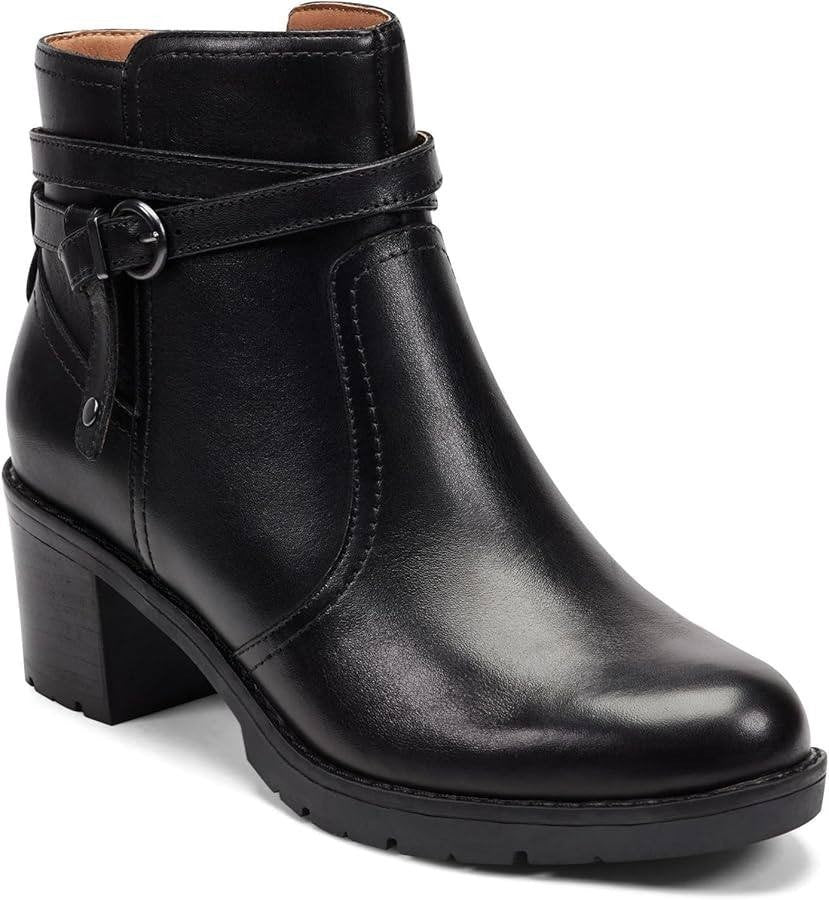 Easy Spirit “Carter” Leather Booties – Size 6.5M – Black – NIB-$143