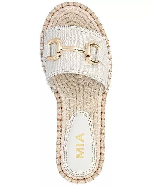 MIA  Espadrille Sandals  Bone  9M  New  $70