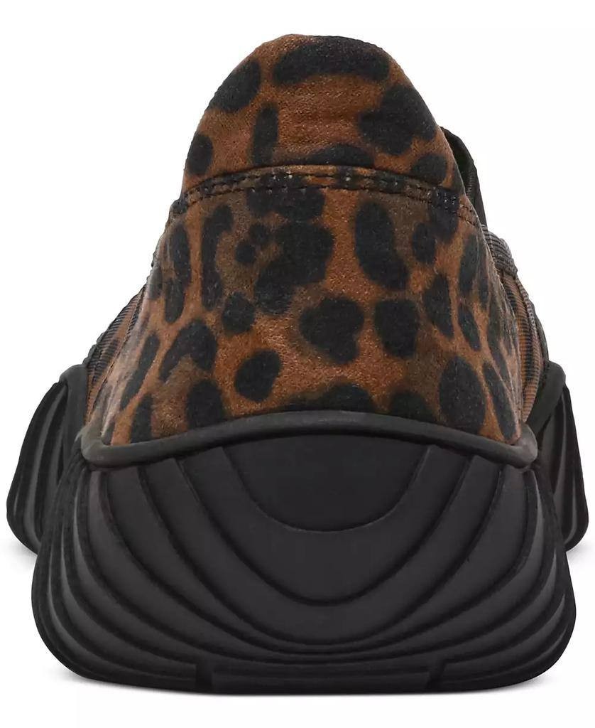 Steve Madden Women’s Vador Crossband Mary‑Jane Sneaker Flats Leopard Mesh 8 NIB