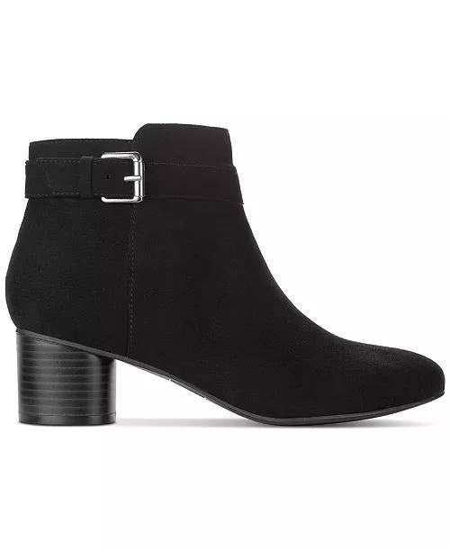Style&Co Black Microfiber Dress Booties 7M NIB MSRP $79.90