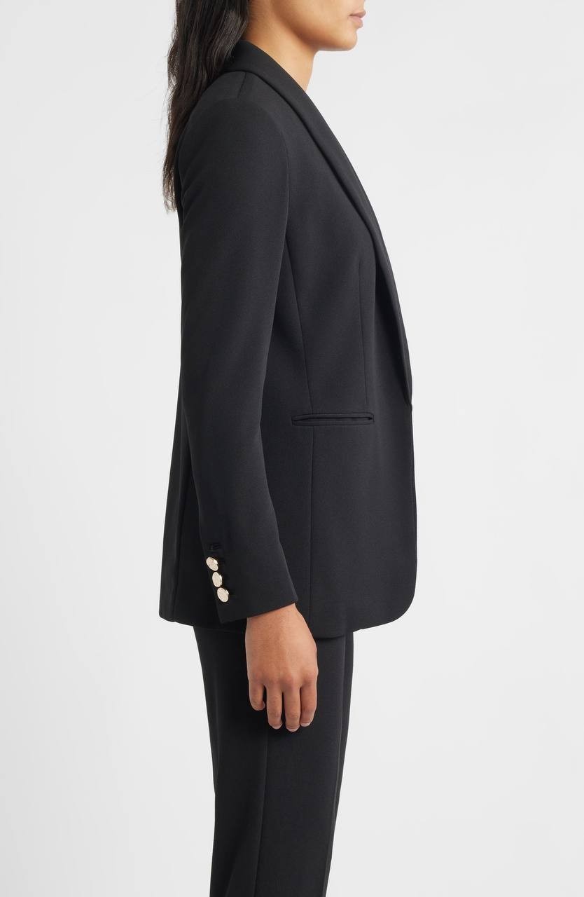 Anne Klein Shawl‑Collar Blazer – Size L – NWT – $139