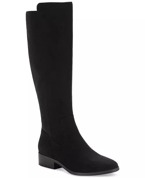 Style&Co Black Tall Fabric Boots Size 8 NIB MSRP $79.90