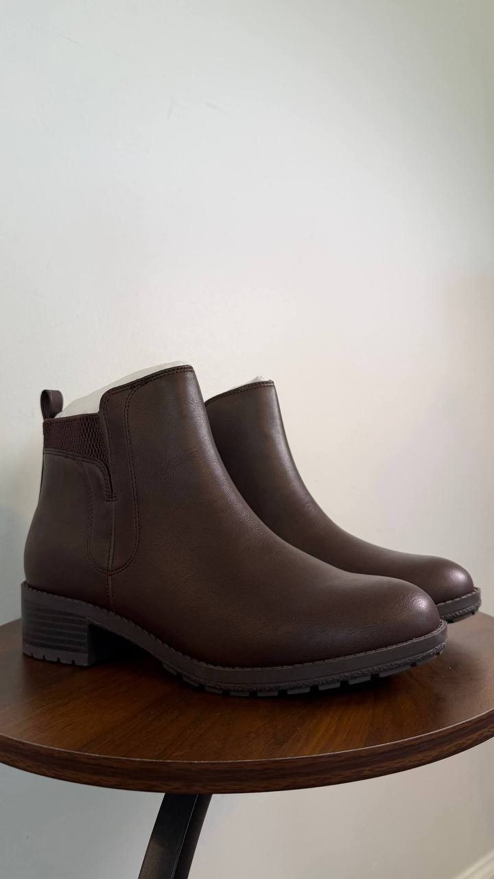 Style & Co Graciee Women’s Lug Booties Dark Roast 7W Man‑Made $69.90 NWB