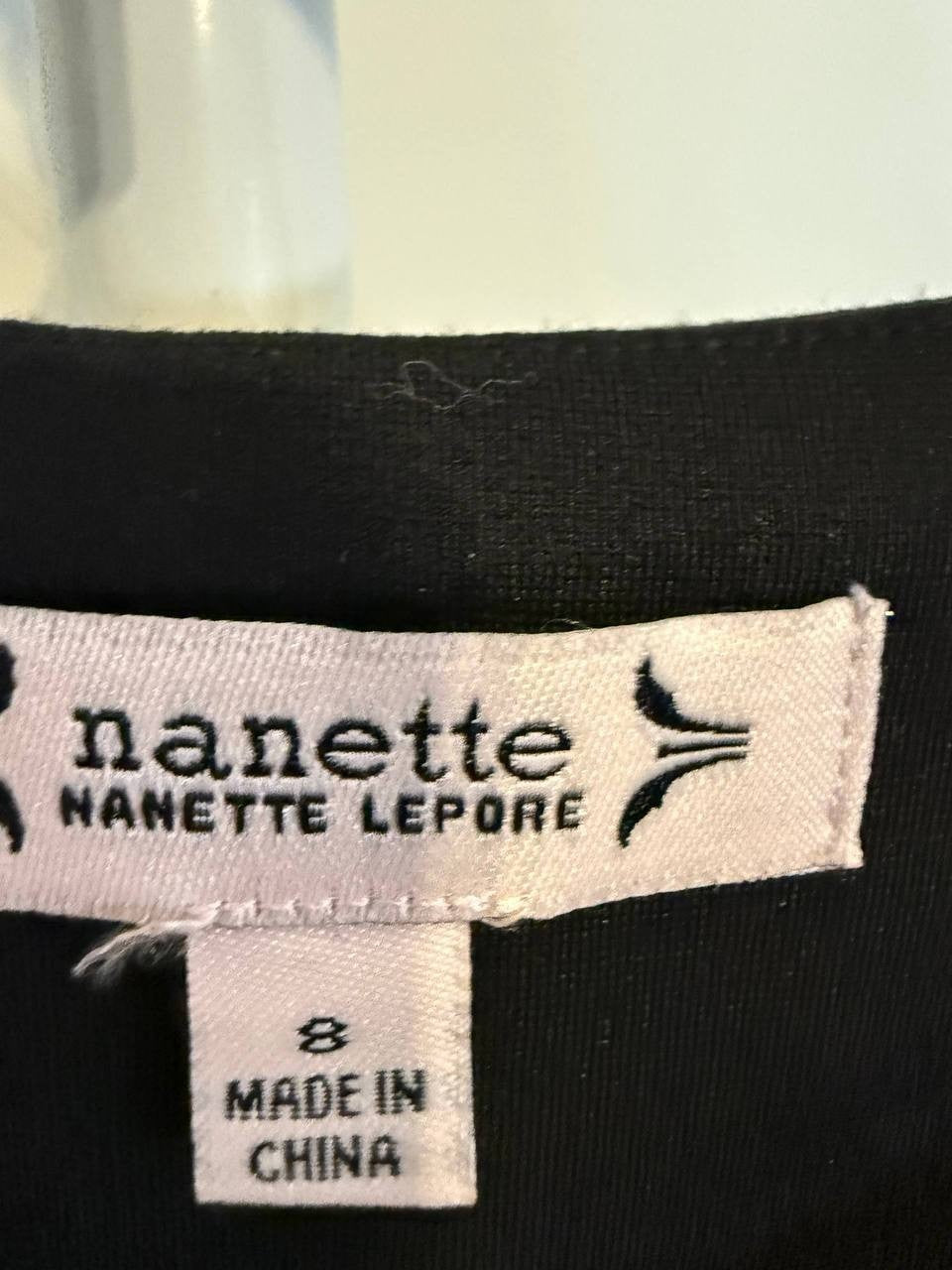 Nanette Faux Leather Zip‑Front Dress – Size 8 – NWT – $91
