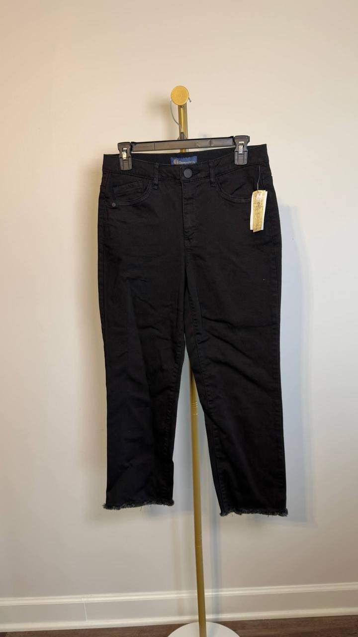 Democracy Absolution High Rise Slim Straight Jeans Black 8P NWT $78