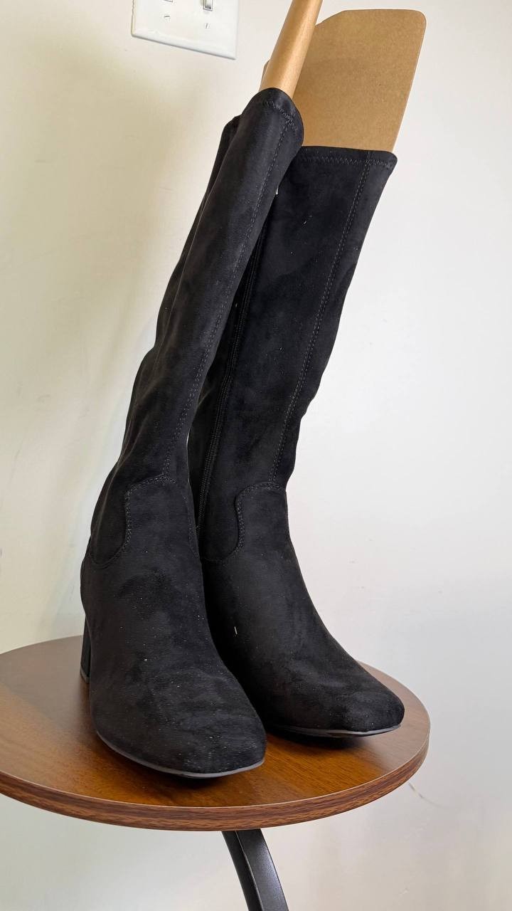 Jones New York Women’s Durana Knee High Boots Black 8.5 Fabric MSRP $109.50 NWOB