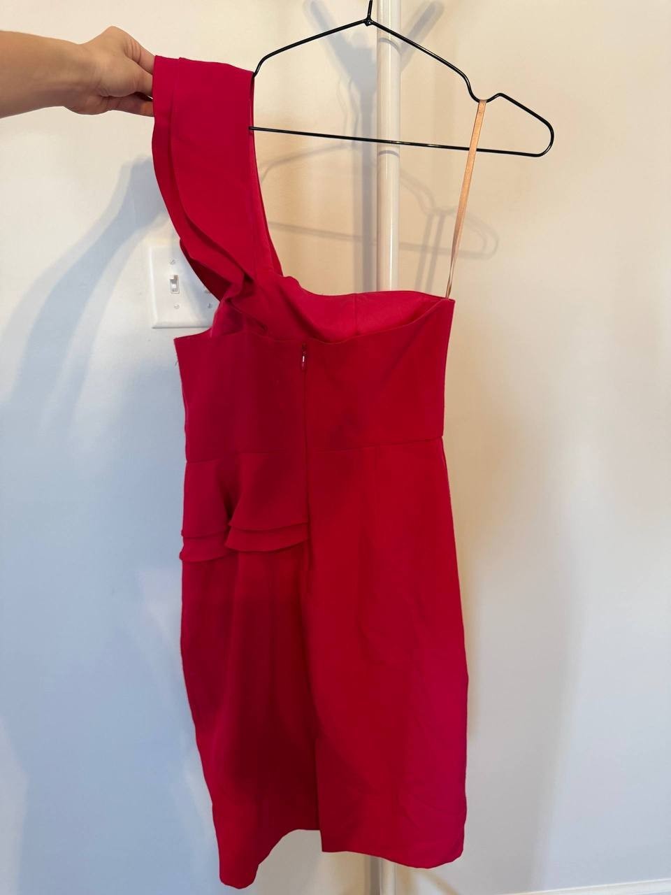 Laundry by Shelli Segal One‑Shoulder Knit Cocktail Dress – Size 0 – Pre‑Owned