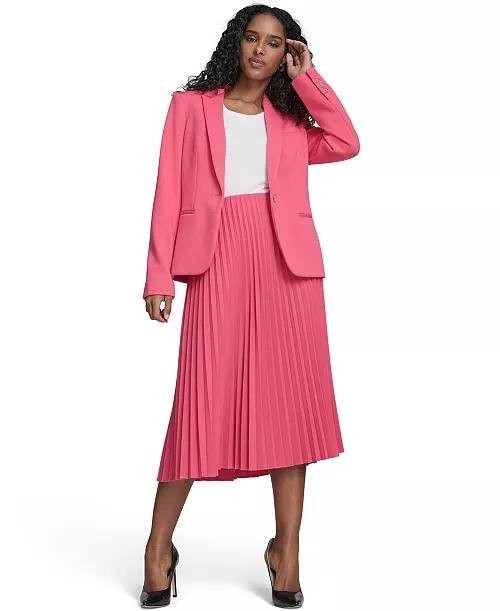 Tommy Hilfiger One-Button Blazer Rethink Pink 12 NWT $149