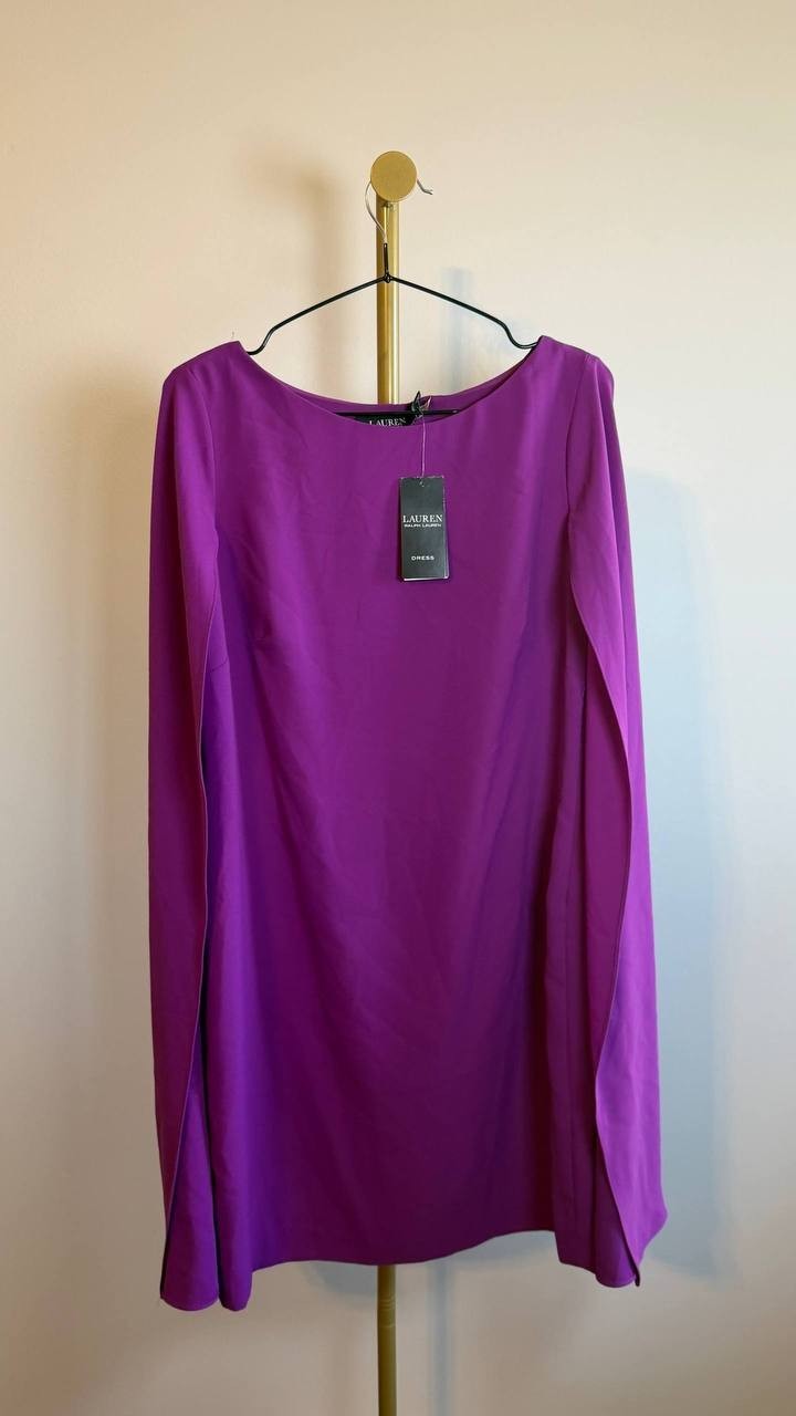 Lauren Ralph Lauren Purple Cocktail Party Dress Size 8 NWT $195